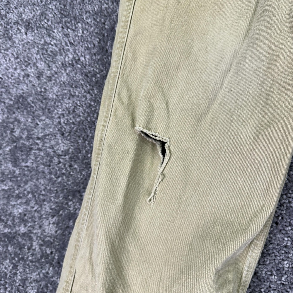Duluth Trading Co Pants Mens 34x32 Beige Flex Fire Hose Cargo Workwear Utility - Picture 9 of 14
